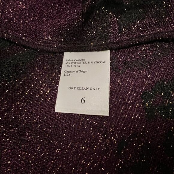 Batsheva Bella BNWOT metallic jacquard midi skirt 6 - Picture 9 of 15